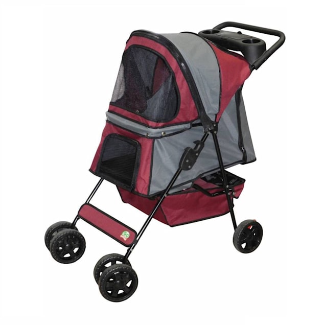 Go Pet Club Marron Pet Stroller, 35" L X 19.75" W X 36" H - Carousel image #1