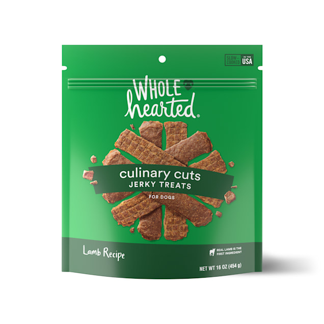 WholeHearted Culinary Cuts Lamb Recipe Jerky Dog Treats, 16 oz. - Carousel image #1