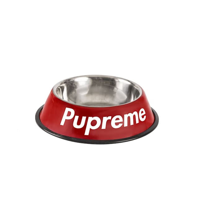 Supreme Dog Bowls Red/Silver (Set of 2) S/S 23