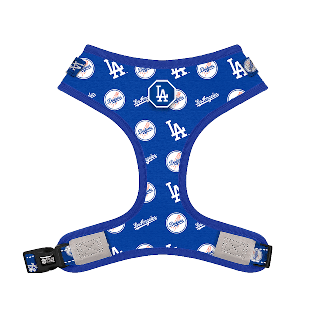 Fresh Pawz X MLB Los Angeles Dodgers Adjustable Mesh Dog Harness Small