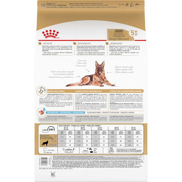 Petco royal canin german shepherd store
