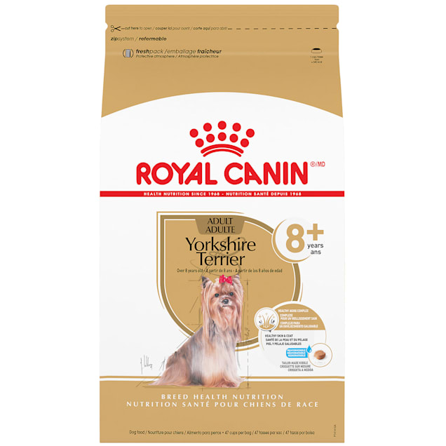Royal Canin Yorkshire Terrier Adult 8+ Dry Food for Aging Dogs, 10 lbs. - Carousel image #1
