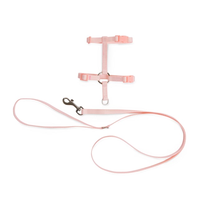 Bond & Co. Pink Seersucker for Style Kitten Harness & Leash Set - Carousel image #1