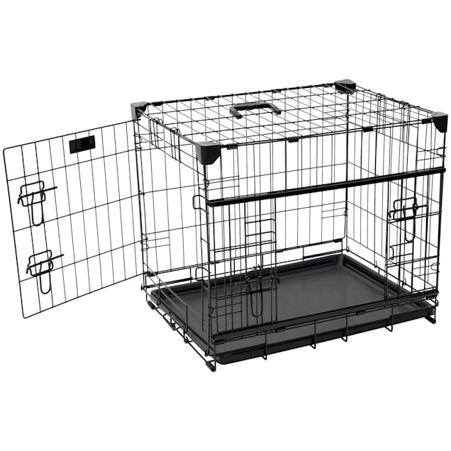 Lucky Dog Double-Door Dog Crate with Sliding Doors, 42 L X 28 W X 31 H