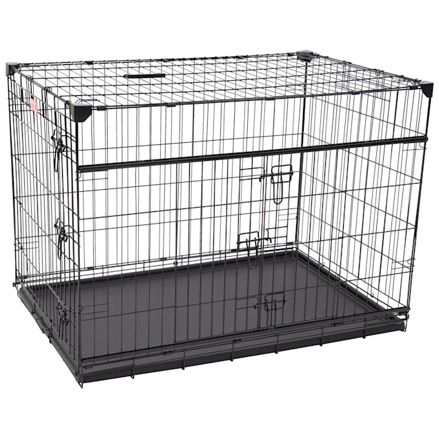 Lucky Dog Double-Door Dog Crate with Sliding Doors, 42" L X 28" W X 31" H - Carousel image #1