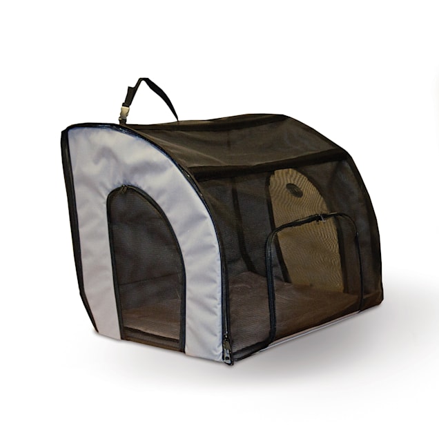 K H Travel Safety Gray Pet Carrier 24