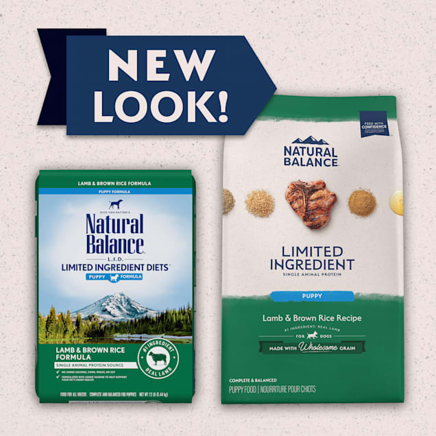 Natural Balance Limited Ingredient Puppy Dry Dog Food with Healthy Grains Lamb & Brown Rice Recipe, 4 lbs. | Petco