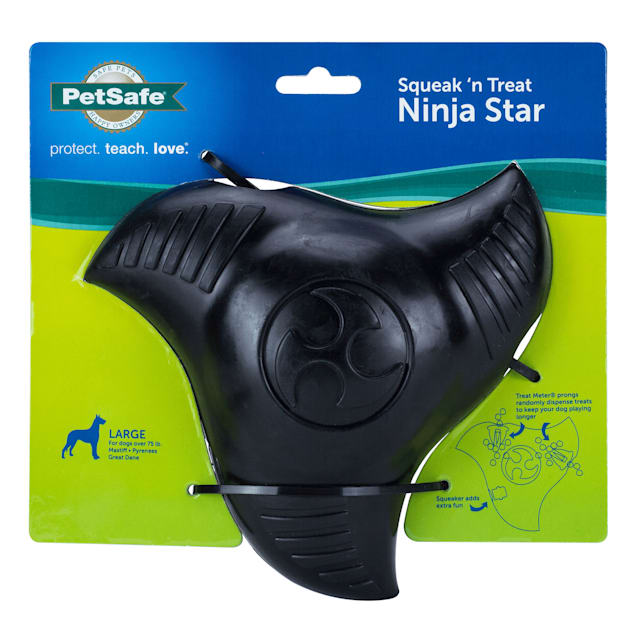 PetSafe Squeak 'n Treat Ninja Star Dog Chew Toy, Large Petco