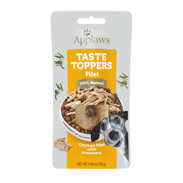 Applaws Taste Toppers Chicken Filet with Rosemary Wet Dog Food, 1.06 oz., Case of 12 - Carousel image #1