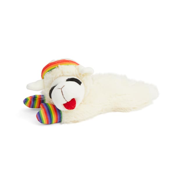 Multipet International Rainbow Lamb Chop Dog Toy, Medium - Carousel image #1