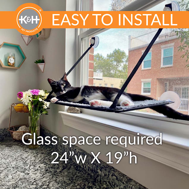 K H EZ Mount Grey Window Kitty Sill 12