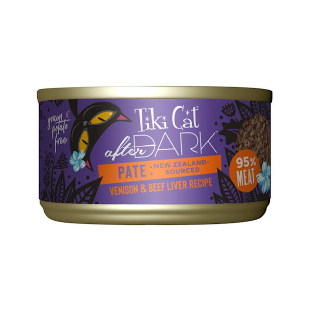Tiki Cat After Dark Venison Pate Wet Food, 3 oz., Case of 12 - Carousel image #1