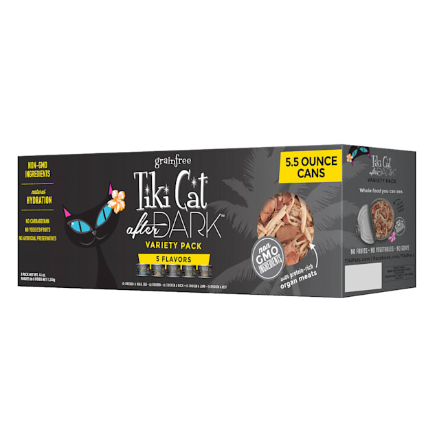 Tiki Cat After Dark Wet Food Variety Pack, 5.5 oz., Count of 8 Petco