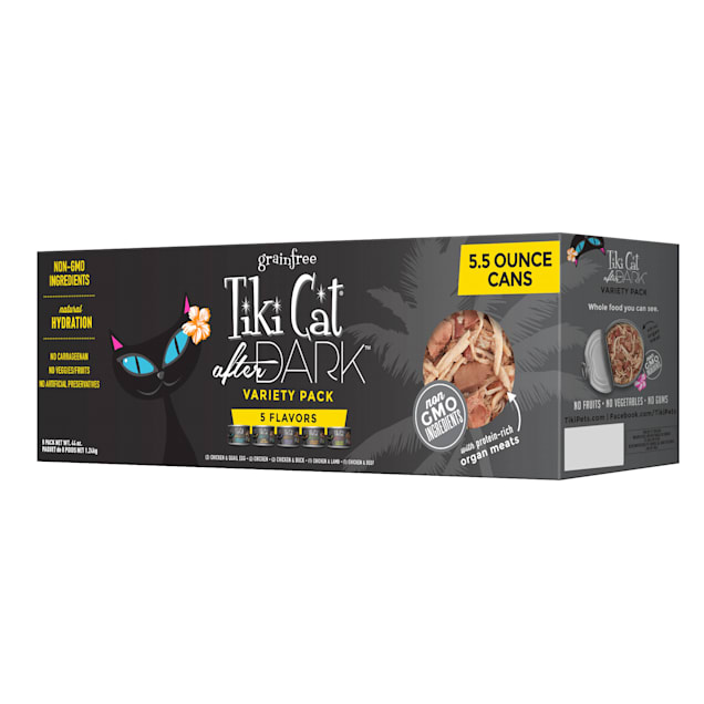 Tiki Cat After Dark Wet Food Variety Pack 5.5 oz. Count of 8