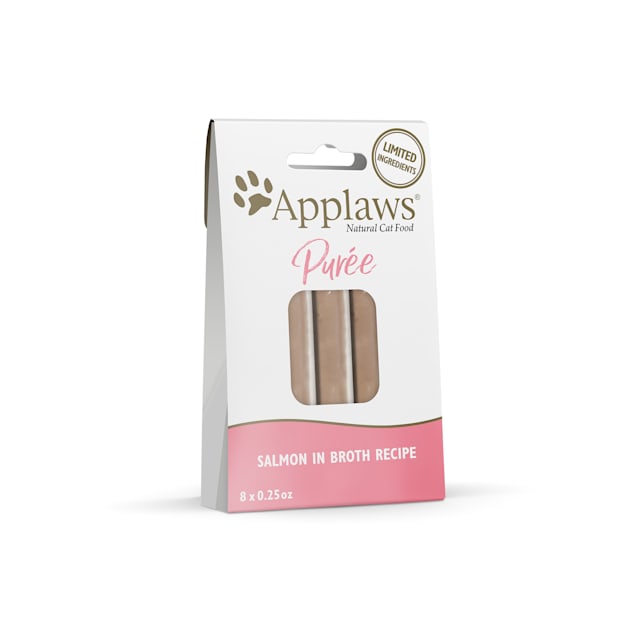 Applaws Natural Puree Salmon Multipack Cat Treats 0.25 oz. Count of 8