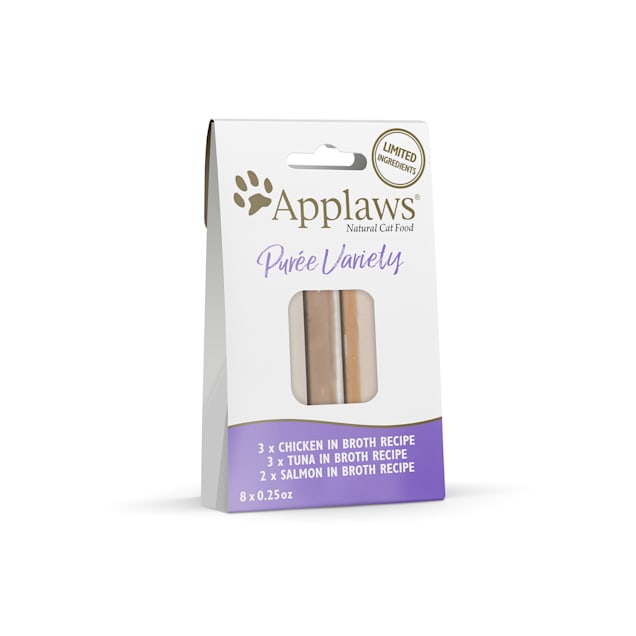 Applaws Natural Puree Multipack Cat Treats, 0.25 oz., Count of 8 - Carousel image #1