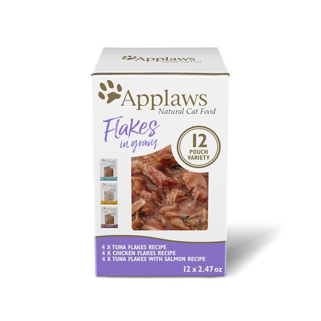 Applaws Natural Variety Pack in Gravy Wet Cat Food 2.47 oz. Count of 12