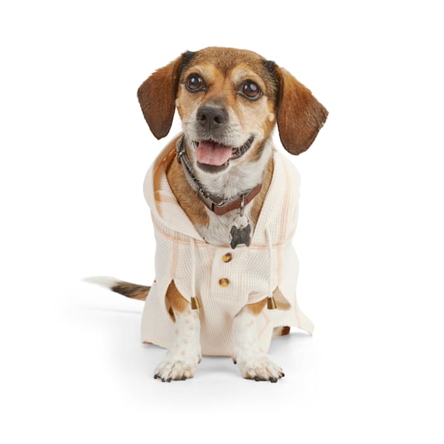 Reddy Ivory Waffle-Knit Dog Hoodie, X-Large - Carousel image #1