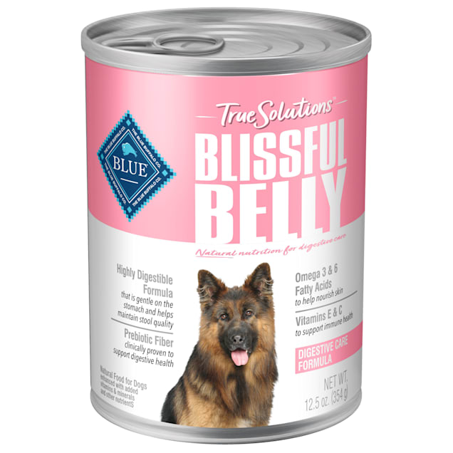 Blue Buffalo True Solutions Blissful Belly Natural Digestive Care Chicken Flavor Adult Wet Dog Food, 12.5 oz., Case of 12 - Carousel image #1