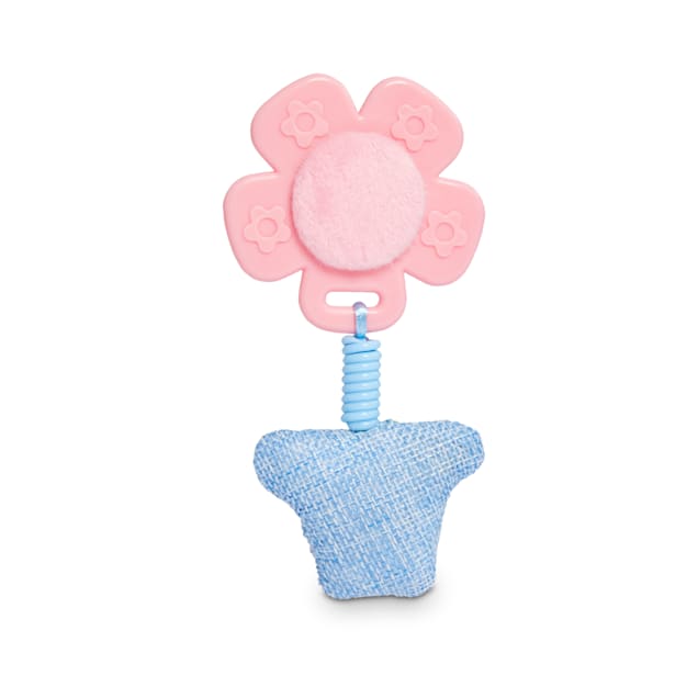 Leaps Bounds Blossoming Bud Flower Kitten Teething Toys Small