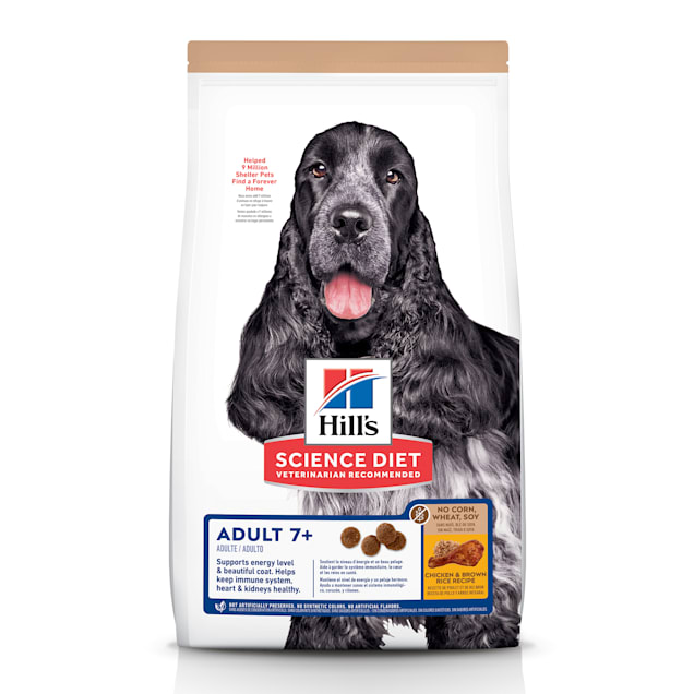 Hill's Science Diet 7+ No Corn Wheat Soy Chicken Dog Food 30 lbs