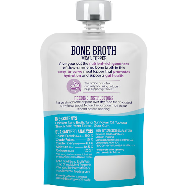 Solid Gold Bone Broth With Tuna Shreds Wet Cat Food 3 Oz Case Of 12 Petco