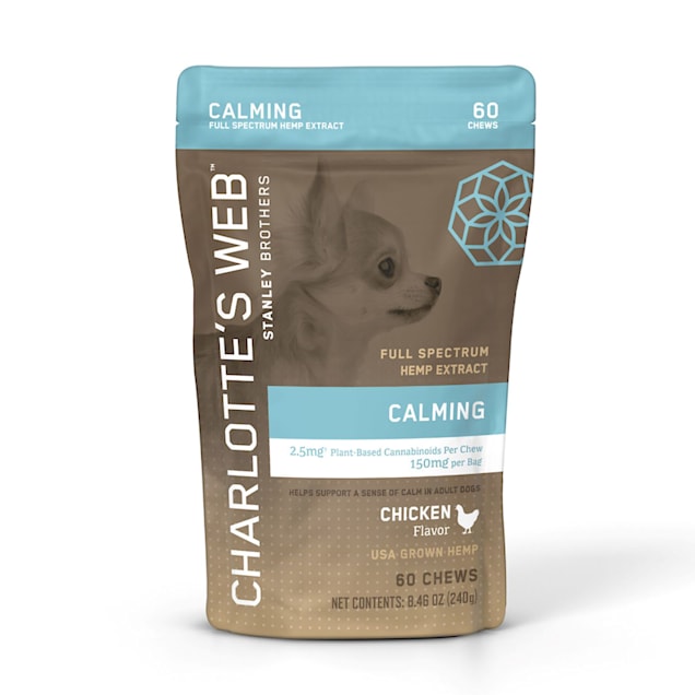 Charlotte's Web Hemp Infused Calming Chicken Flavored Chews for Dogs, 8.46 oz., Count of 60 - Carousel image #1