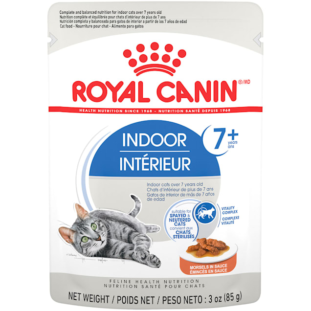Royal Canin Feline Health Nutrition Indoor 7+ Morsels in Sauce Wet Cat food, 3 oz., Case of 12 - Carousel image #1
