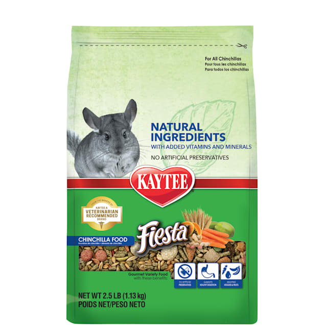 Kaytee Fiesta Naturals Chinchilla Food 2.5 lbs. Petco