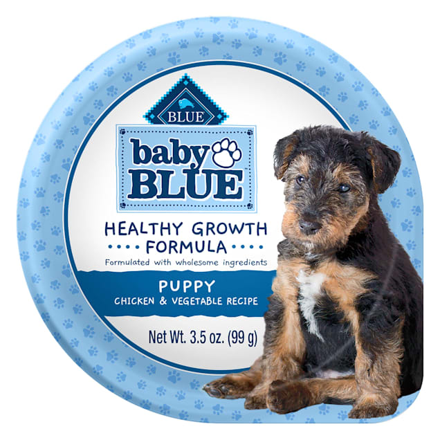 Blue Buffalo Baby Blue Healthy Growth Formula Natural Chicken Vegetable Recipe Wet Puppy Food 3.5 oz. Case of 12 Petco