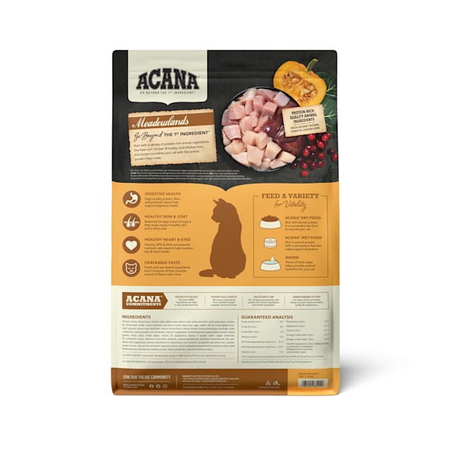 Acana Grain Free Meadowlands Chicken Turkey Fish And Cage Free Eggs Dry Cat Food 4 Lbs Petco I'm not sure if there's any way currently to know if the chickens actually. acana grain free meadowlands chicken turkey fish and cage free eggs dry cat food 4 lbs