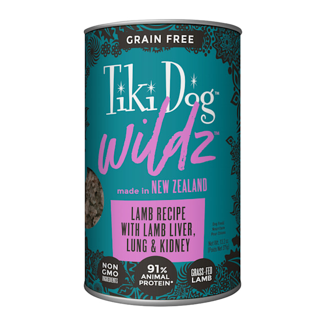 Tiki Dog Wildz Pate Lamb Recipe Wet Dog Food, 13.2 oz., Case of 6 - Carousel image #1
