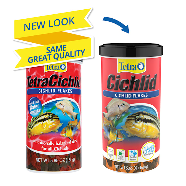 Tetra Cichlid Flakes Cichlid Fish Food, 5.65-oz jar, On Sale