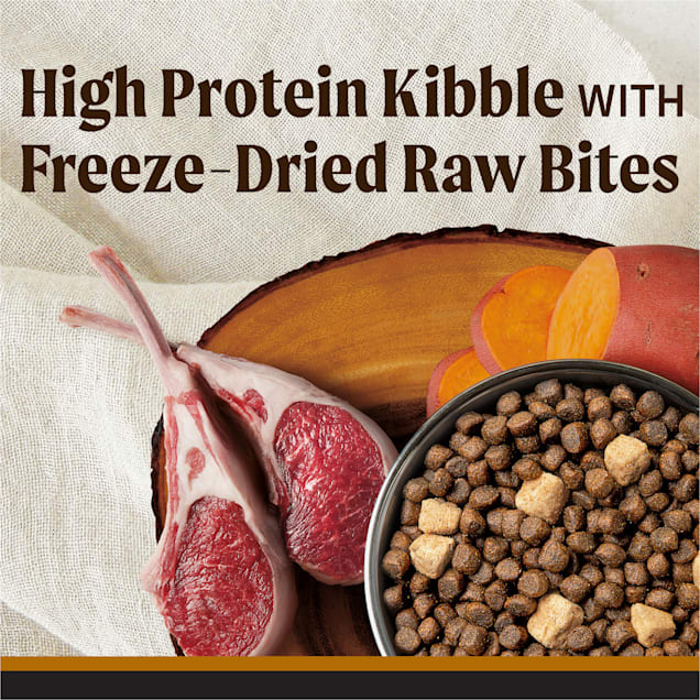 Merrick Backcountry Grain Free Kibble with Freeze Dried Raw Pieces Big Game Recipe Adult Dry Dog Food 20 lbs. Petco