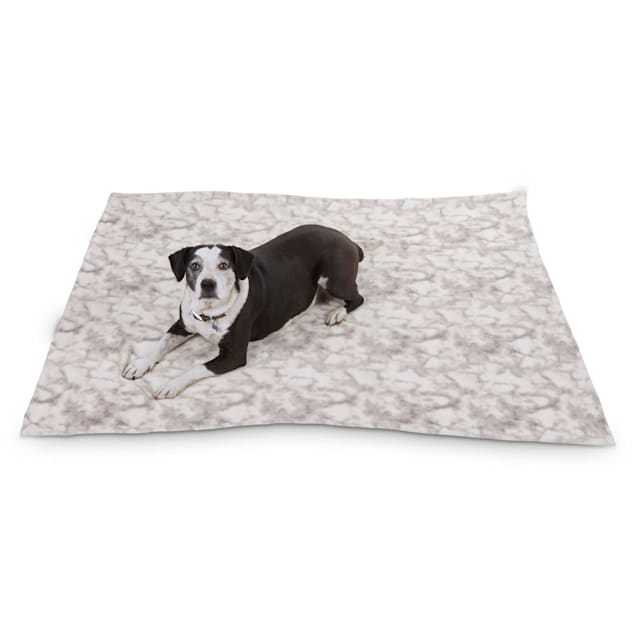 EveryYay Let's Snuggle Marble-Print Pet Throw, 60" L X 50" W - Carousel image #1
