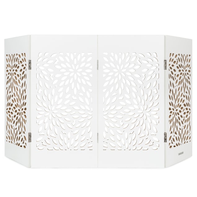 Decorative pet gate on sale