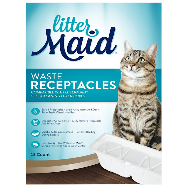 LitterMaid Third Edition Waste Receptacles Cat Litter Box, Count of 18 - Carousel image #1