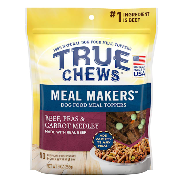 True Chews Meal Makers Beef, Peas and Carrots Medley Dog Treat, 9 oz. - Carousel image #1