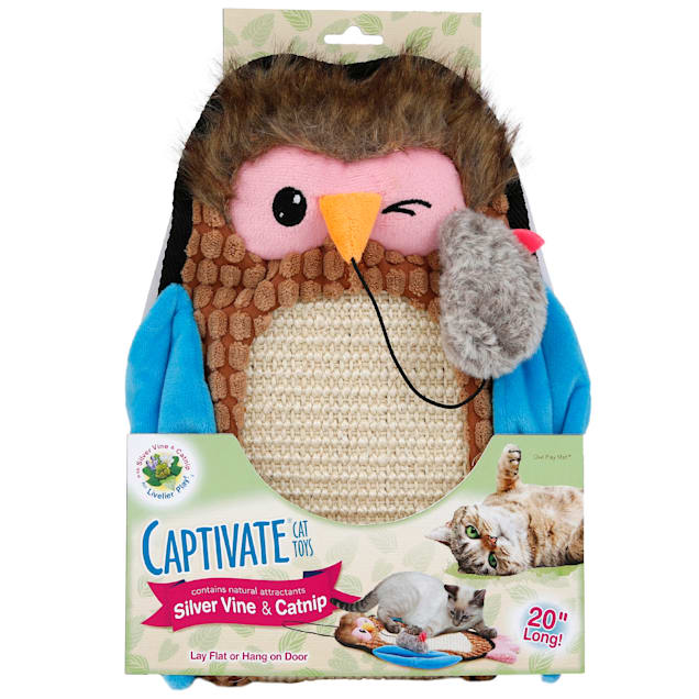 Captivate Owl Play Mat Cat Toy by Hartz - Carousel image #1