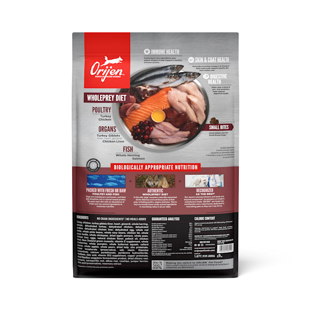 ORIJEN Small Breed High Protein Grain Free Dry Dog Food 10 lbs