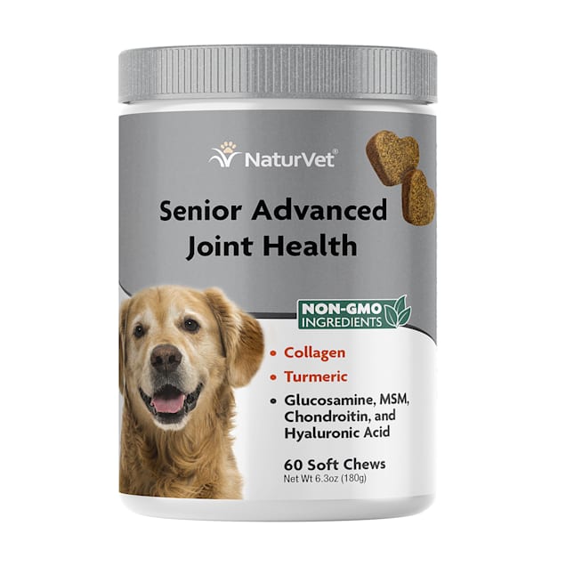 NaturVet Senior Advanced Joint Health Dog Soft Chew, Count of 60 - Carousel image #1