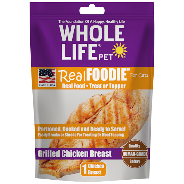 Whole Life Pet Real Foodie Freeze Dried Chicken Breast Cat Treats, 1.2 oz. - Carousel image #1