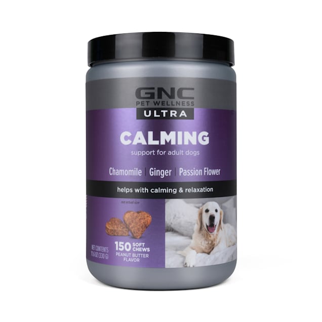 GNC Ultra for Pets Calming Peanut Butter Flavor Soft Chews for Dogs, Count of 150 - Carousel image #1