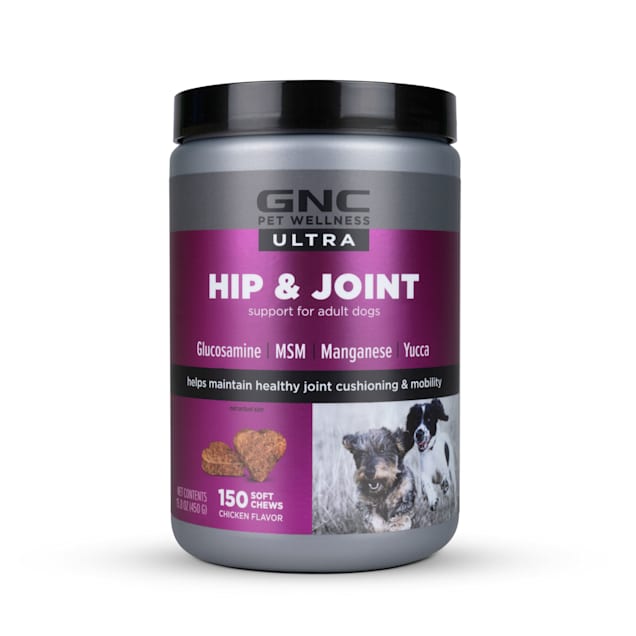 GNC Ultra for Pets Hip & Joint Chicken Flavor Soft Chews for Dogs, Count of 150 - Carousel image #1