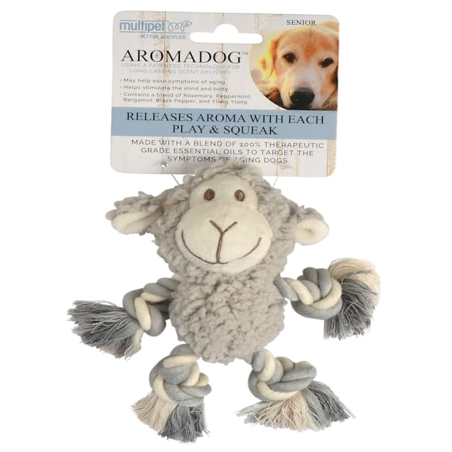 Multipet Aromadog Rope Sheep Senior Dog Toy, Small - Carousel image #1