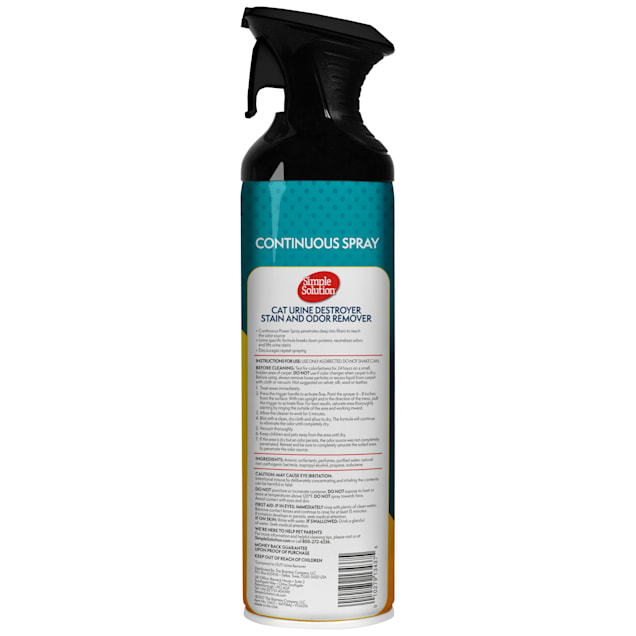 Cat urine deodorizer spray outlet