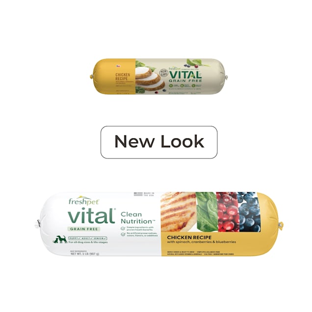 Freshpet Vital Grain Free Chicken Recipe Roll Fresh Dog Food, 2