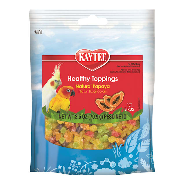 Kaytee Healthy Toppings Natural Papaya Treat for Pet Birds, 2.5 oz. - Carousel image #1