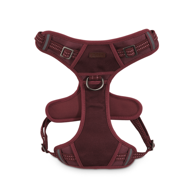 Burgundy dog top harness