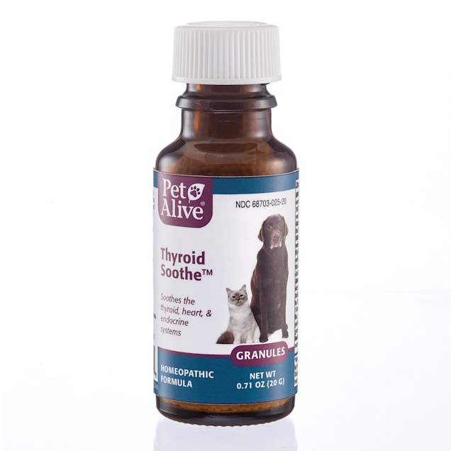 PetAlive Thyroid Soothe Granules Natural Homeopathic Formula Common Symptoms of Hyperthyroidism for Pets, 0.71 fl. oz. - Carousel image #1